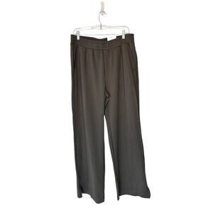 NWT Old Navy Gray High Waisted Dynamic Fleece Wide Leg Trouser Pants Size Large